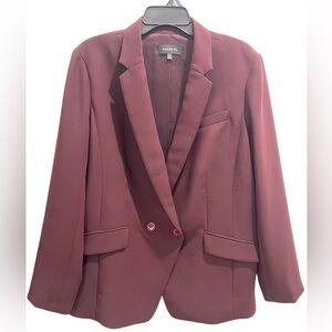 Talbots Women’s Blazer Dark Maroon Size 16